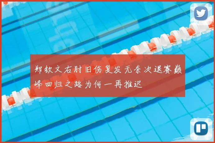 郑钦文右肘旧伤复发无奈次退赛巅峰回归之路为何一再推迟