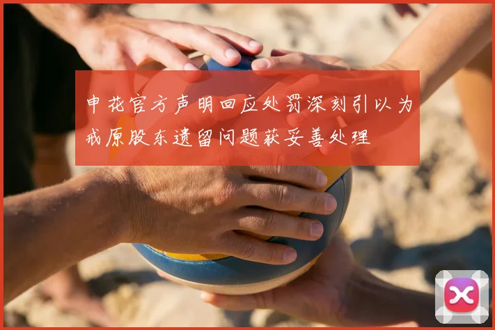 申花官方声明回应处罚深刻引以为戒原股东遗留问题获妥善处理